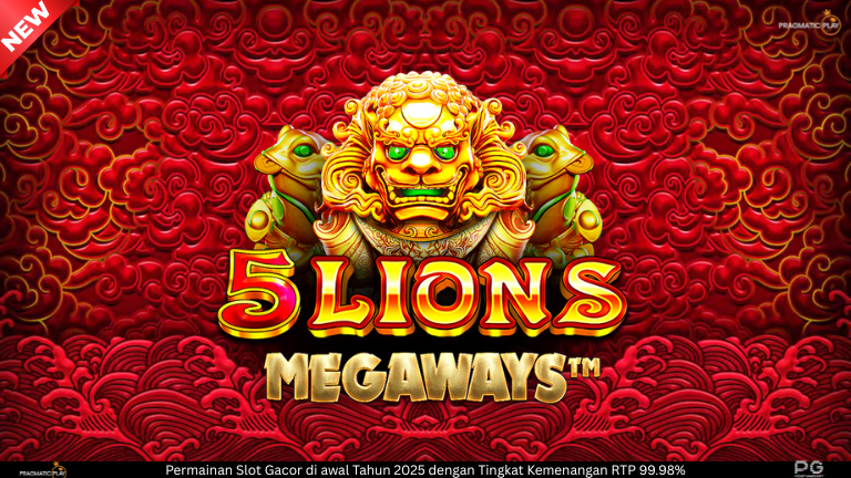 5 Lions Megaways – Slot Singa Emas dengan 117.649 Megaways